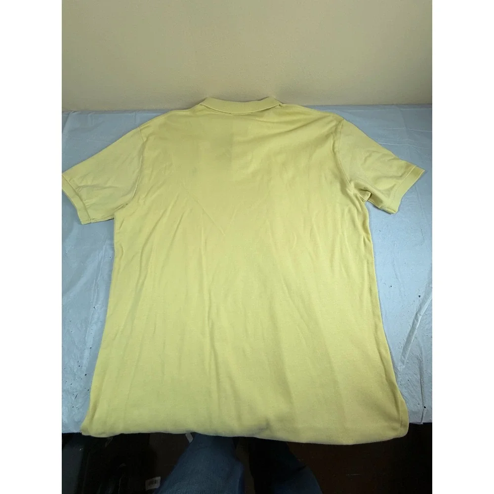Polo Ralph Lauren Mens Yellow Short Sleeve Cotton Pique Polo Shirt Size M